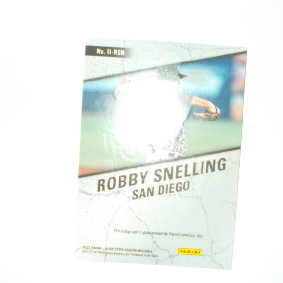 2023 Panini Elite Extra Edition Impact Impressions Robby Snelling AUTOGRAPH RC - Picture 2 of 4